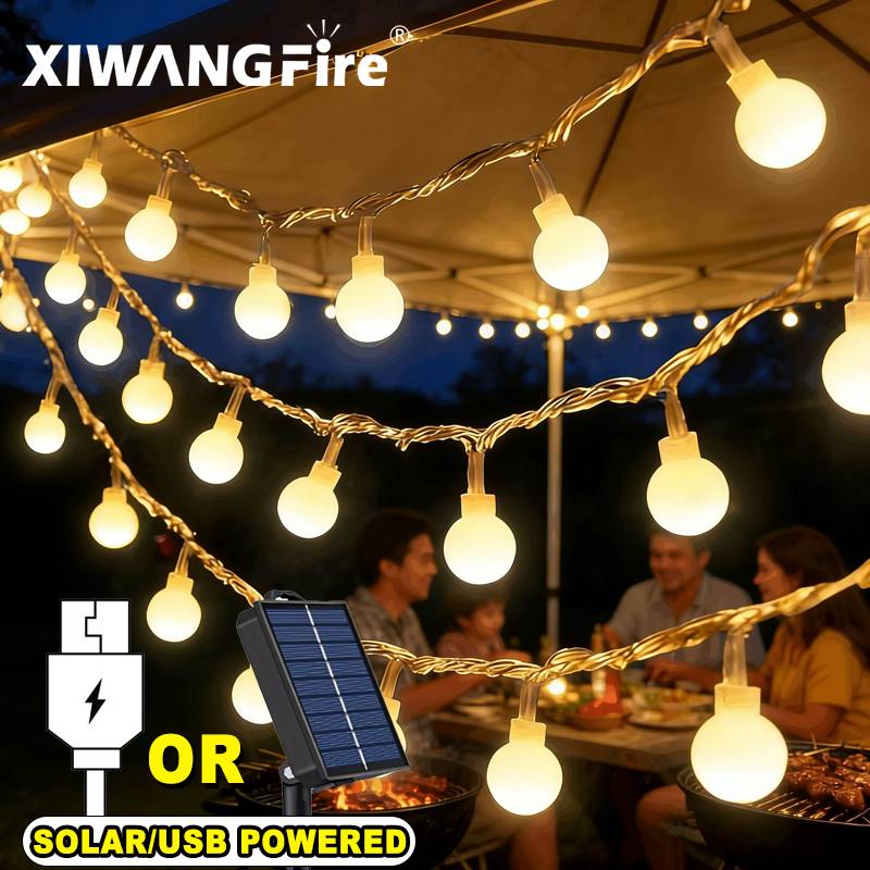 Outdoor Lighting And Decor - 3-10M Güneş Enerjili/USB/Pil ile Çalışan Işık
