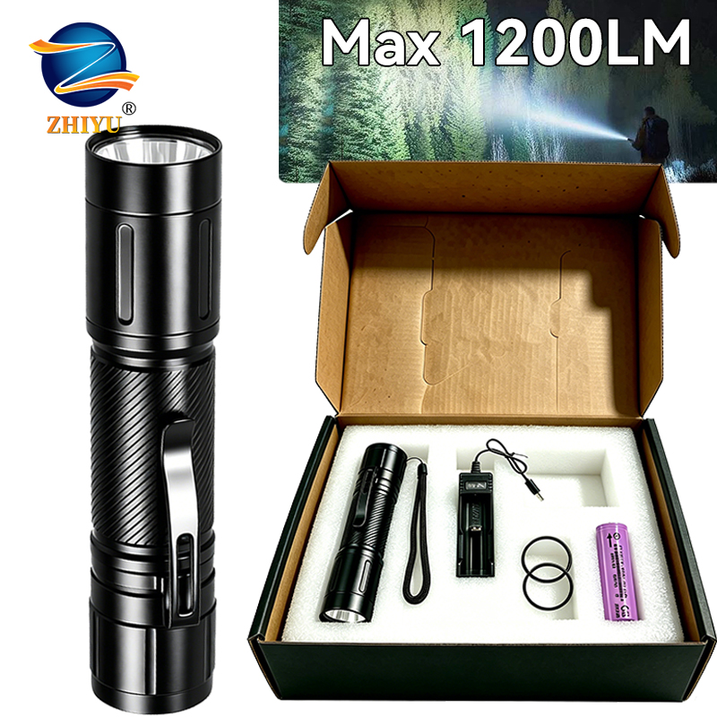 Outdoor Lighting B&Q - 1200LM Sabit Odaklı LED El Feneri
