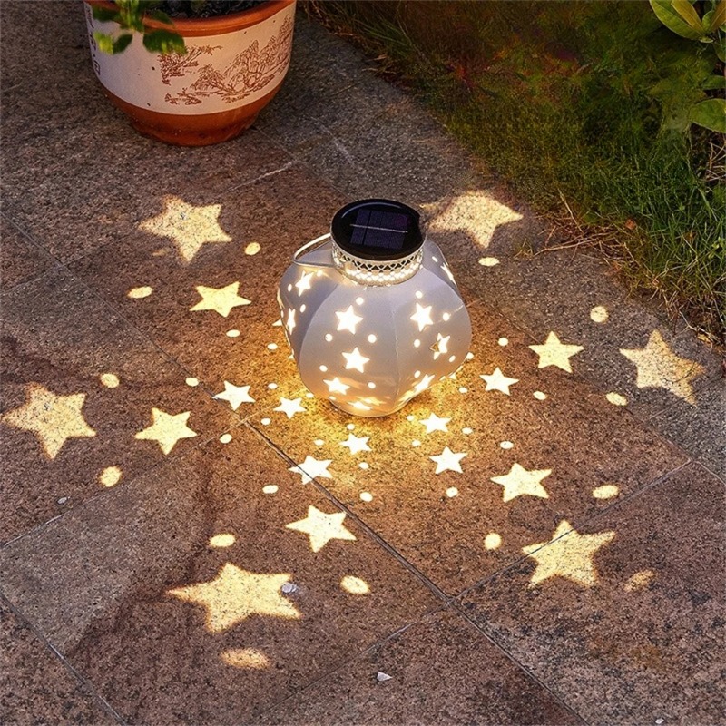 Outdoor Lighting And Decor - Bahçe Yıldız Projektör Lambası Asılı Güneş