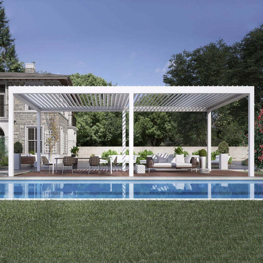 Outdoor Lighting For Gazebo - Eloksallı Yüzme Havuzu Alüminyum Alaşımlı Kamelya