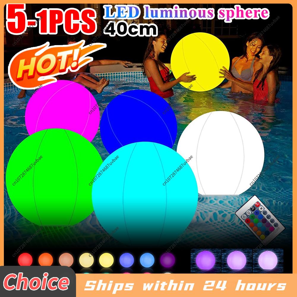 Outdoor Lighting Around Pool - Şişme Havuz LED Balon Uzaktan Kumandalı