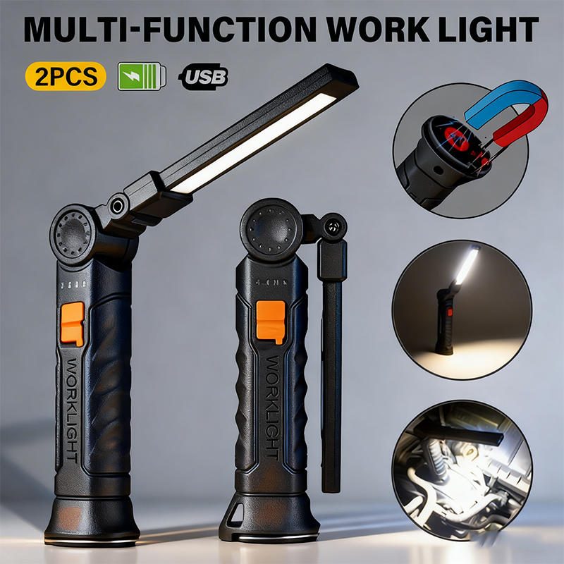 Outdoor Lighting Electric - Taşınabilir COB LED El Feneri USB