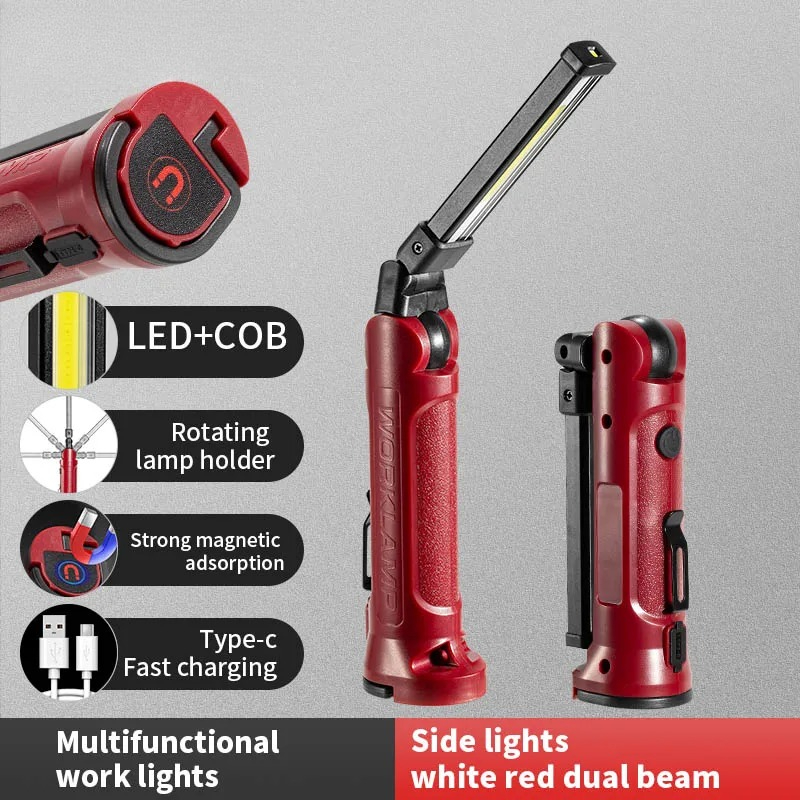 Outdoor Lighting B&Q - COB LED Çalışma Işığı Şarj Edilebilir