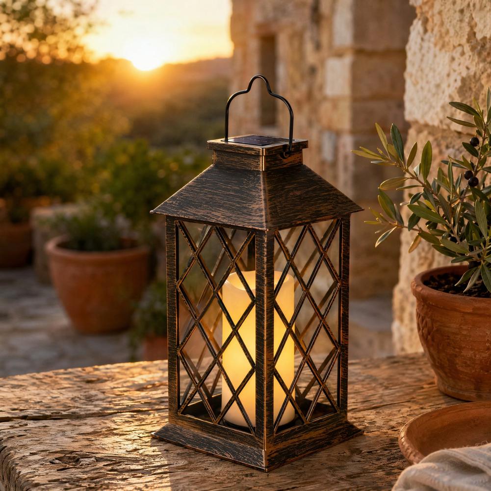 Outdoor Lighting And Decor - Retro Güneş Enerjili Fener, Dış Mekan