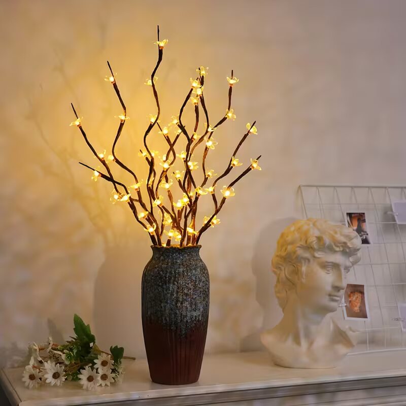 Outdoor Lighting And Decor - 1/2 adet 20LED kiraz çiçeği ağacı