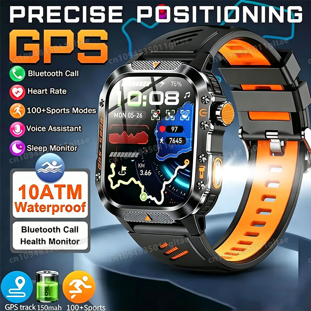 Outdoor Lighting Track - 2026 Global Hiking Akıllı Saat 2.01''
