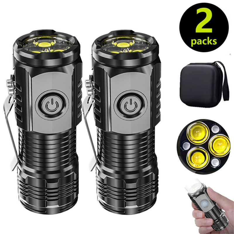 Outdoor Lighting B&Q - Kalem Klipsli Mini 3LED El Feneri,