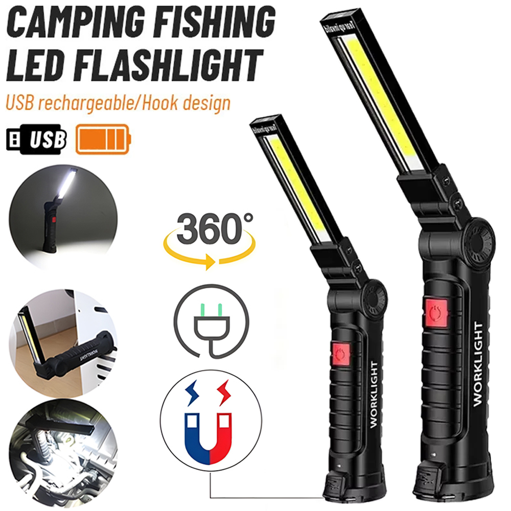 Outdoor Lighting B&Q - LED COB El Feneri USB Şarj