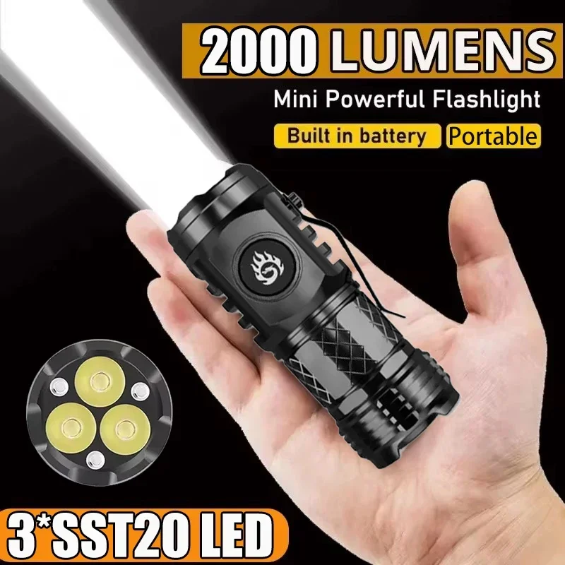 Outdoor Lighting B&Q - Yüksek Güçlü Taktik El Feneri 3LED