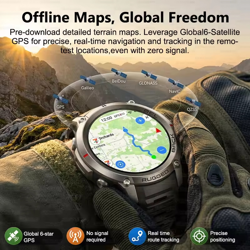 2026Yeni Askeri GPS Akıllı Saa - Outdoor Lighting Track incelemesi ve fiyatı