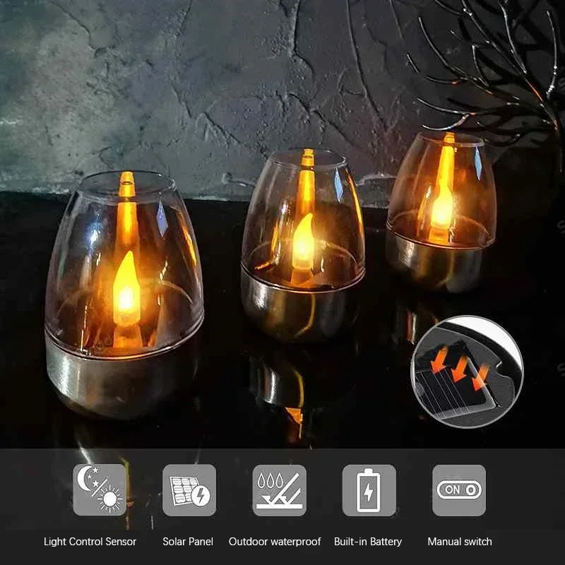 LED Güneş Mumlar Işık Alevsiz  - Outdoor Lighting For Gazebo incelemesi ve fiyatı