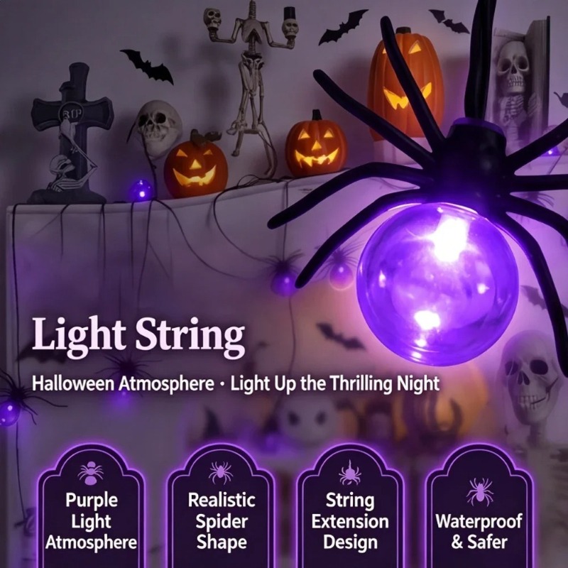 Pille Çalışan Örümcek LED Işık - Outdoor Lighting And Decor incelemesi ve fiyatı
