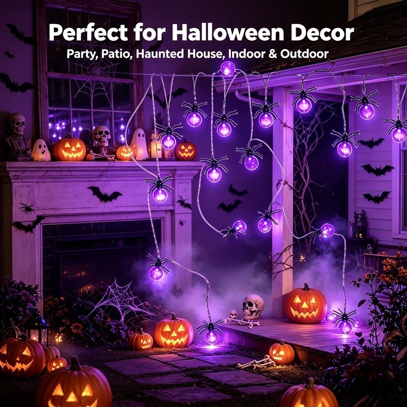 Pille Çalışan Örümcek LED Işık - Outdoor Lighting And Decor incelemesi ve fiyatı