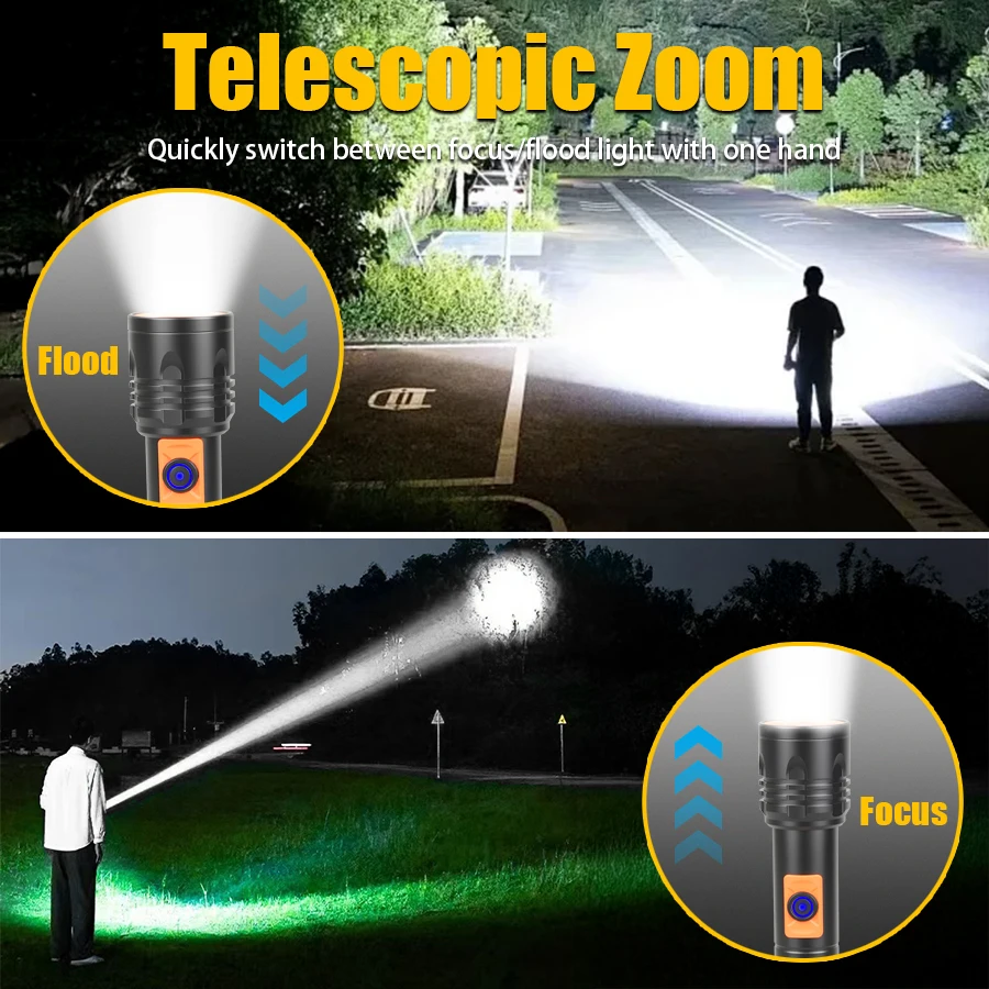 Yüksek Güçlü LED El Feneri USB - Outdoor Lighting Lanterns incelemesi ve fiyatı