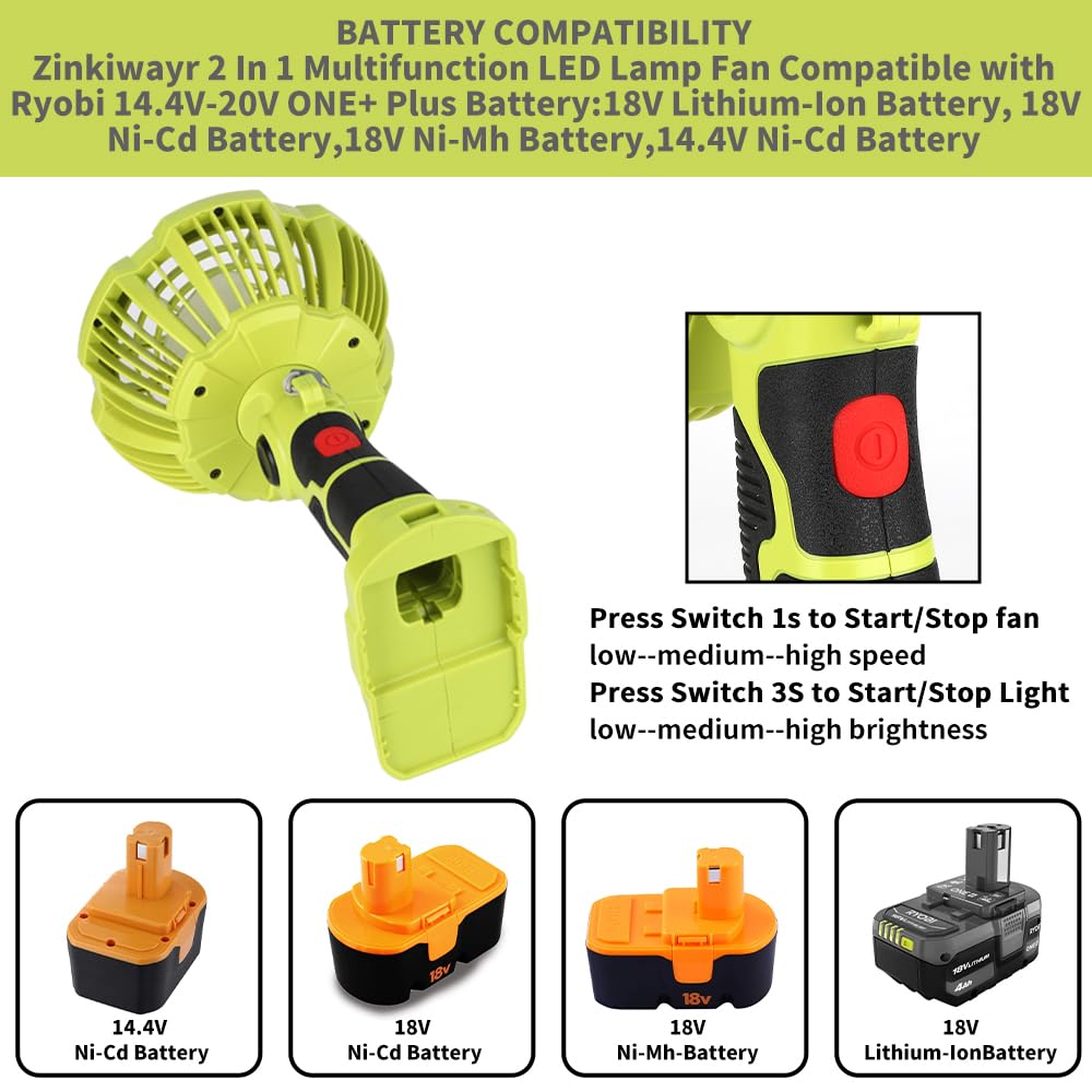 Ryobi LED ışık ile akülü taşın - Outdoor Lighting Jobs incelemesi ve fiyatı