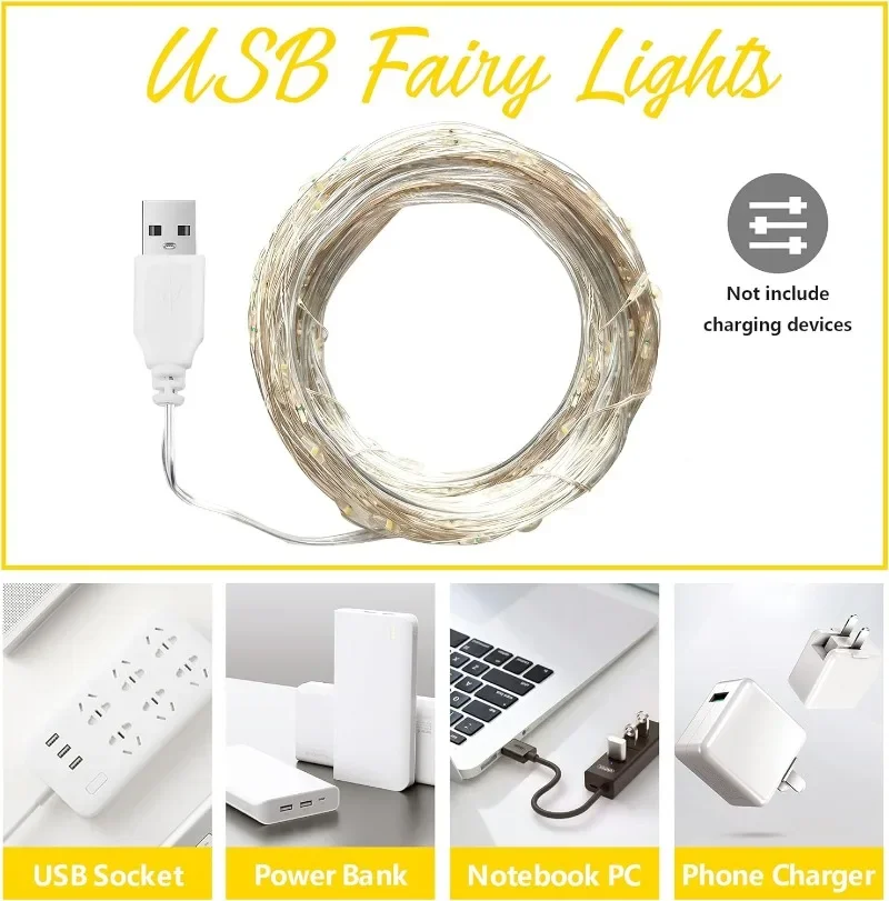 Bakır Tel USB LED Dize Işıklar - Outdoor Lighting Strip incelemesi ve fiyatı