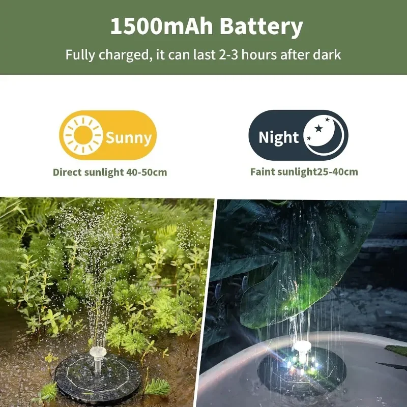 Çeşme ışık 7 renk LED ışık gün - Outdoor Lighting For Gazebo incelemesi ve fiyatı