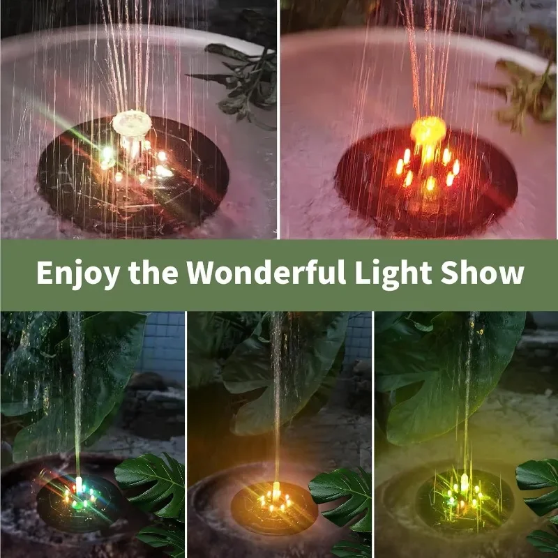 Çeşme ışık 7 renk LED ışık gün - Outdoor Lighting For Gazebo incelemesi ve fiyatı