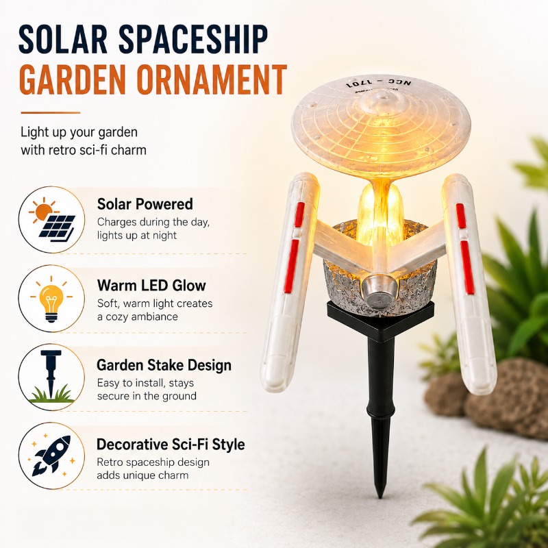 Star Trek USS Enterprise Solar - Outdoor Lighting For Gazebo incelemesi ve fiyatı
