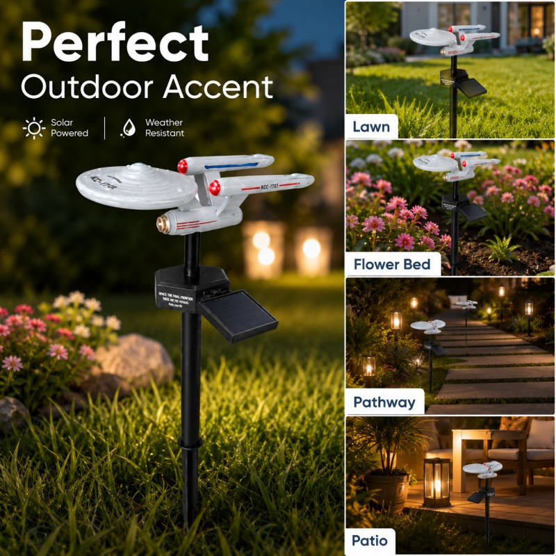 Star Trek USS Enterprise Solar - Outdoor Lighting For Gazebo incelemesi ve fiyatı