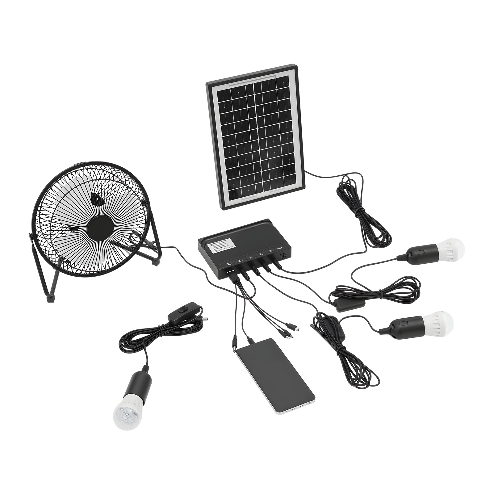 100-240V Güneş Enerjili Fan ve - Outdoor Lighting Ground incelemesi ve fiyatı