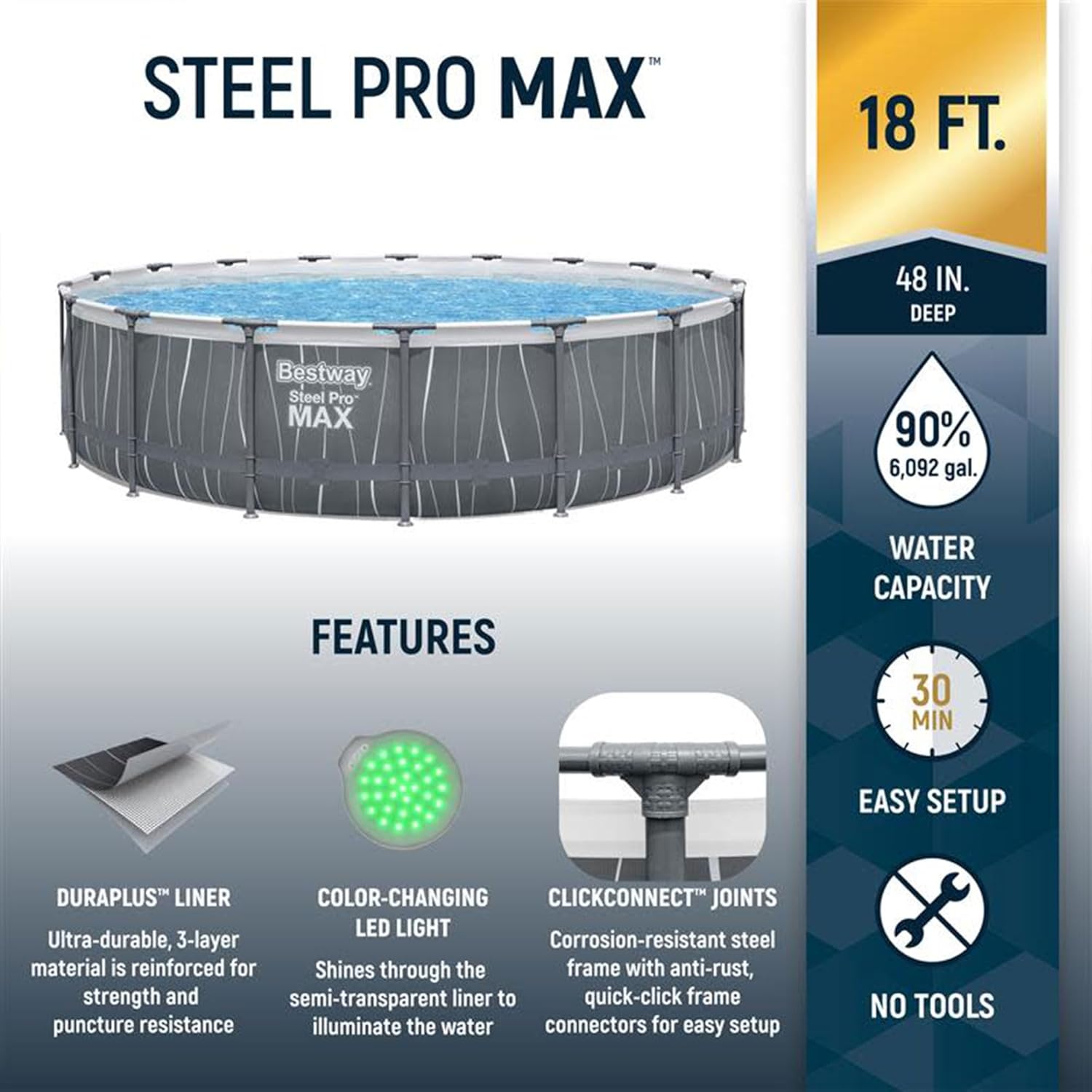 Steel Pro MAX 18' x 48