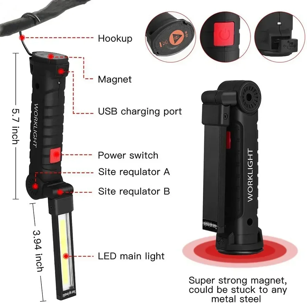 LED COB El Feneri USB Şarj Edi - Outdoor Lighting B&Q incelemesi ve fiyatı